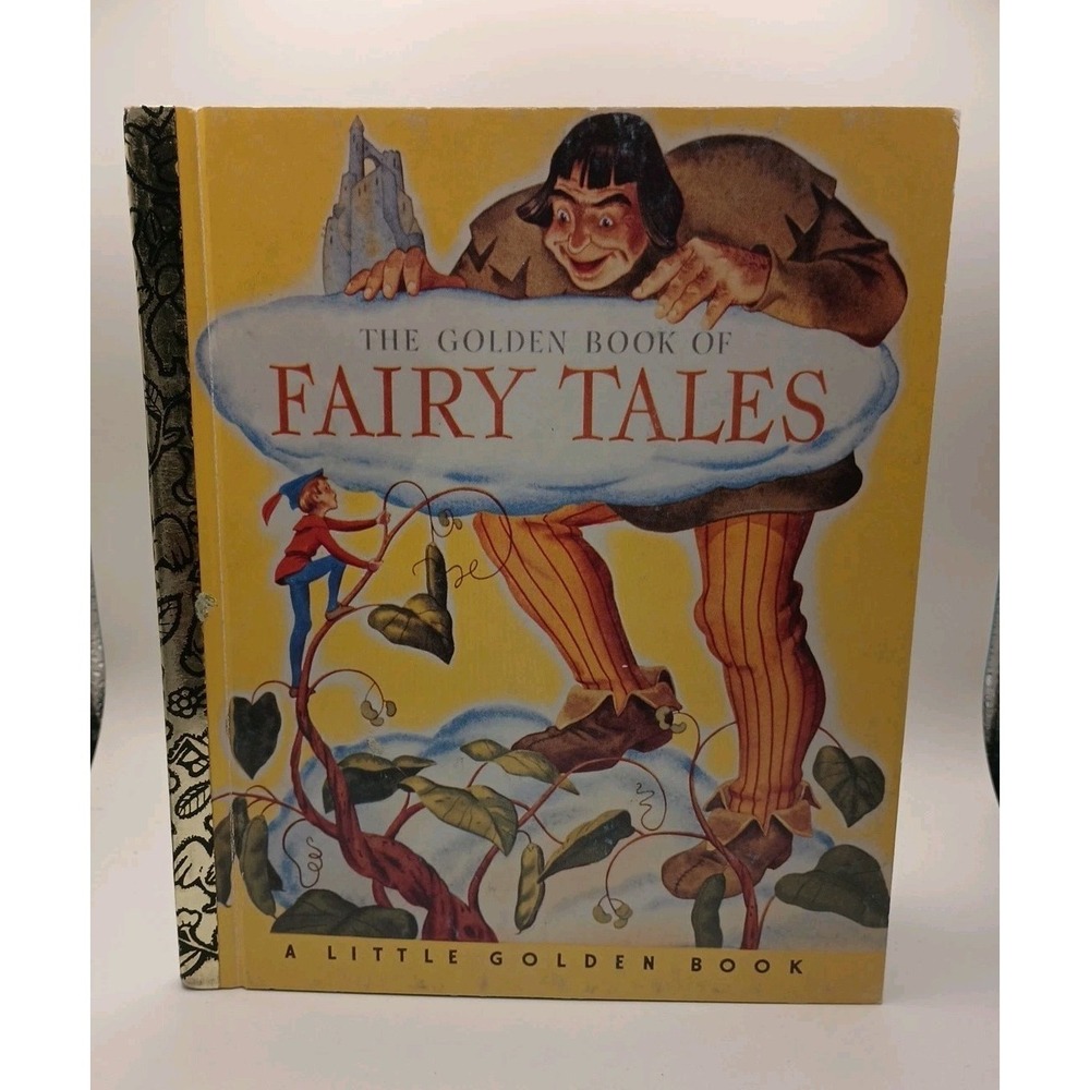 Vintage The Golden Book Of Fairy Tales Hardcover Golden Book